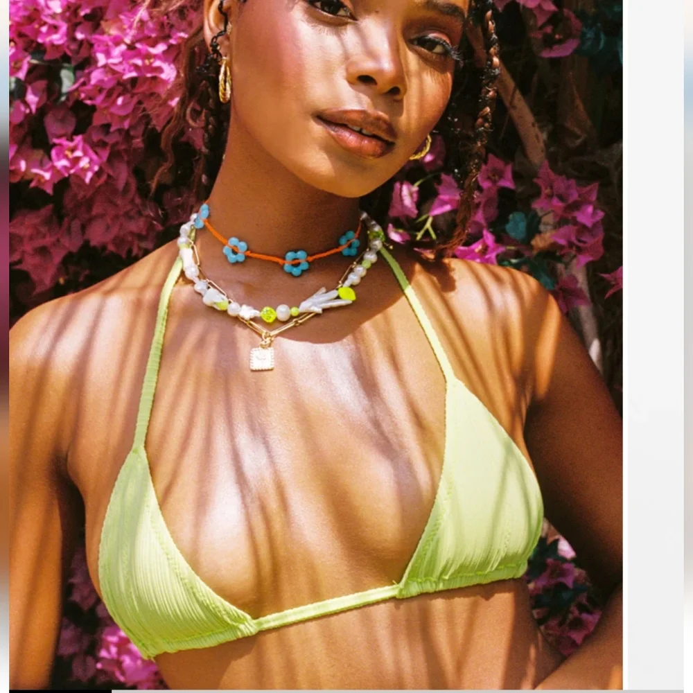 FRANKIE'S BIKINIS PHILLIPA AND KEIRA PLISSE TOP AND BOTTOM SIZE M